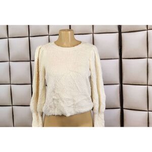 Marled crew neck sweater